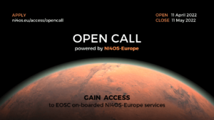 Press release: NI4OS-Europe Open Call: 11/4 – 11/5 2022