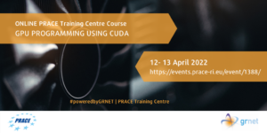 ONLINE PRACE Training Centre course “GPU programming using CUDA”