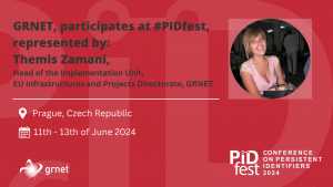 GRNET participates at PIDfest taking place in Prague, Czech Republic, 11-13 of June 2024