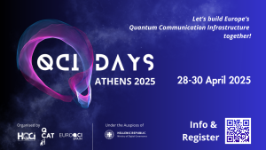 Press Release: Athens at the Center of Quantum Communication Infrastructure,  hosting QCI Days 2025, under the auspices of the Greek Ministry of Digital Governance