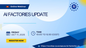 AI Factories Update | Webinar, on October 17th, 2025
