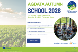AgData Autumn School 2026 brings together Europe's next generation of researchers in digital and green agriculture